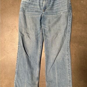 Abercrombie & Fitch Light Blue High-Rise Relaxed Jeans